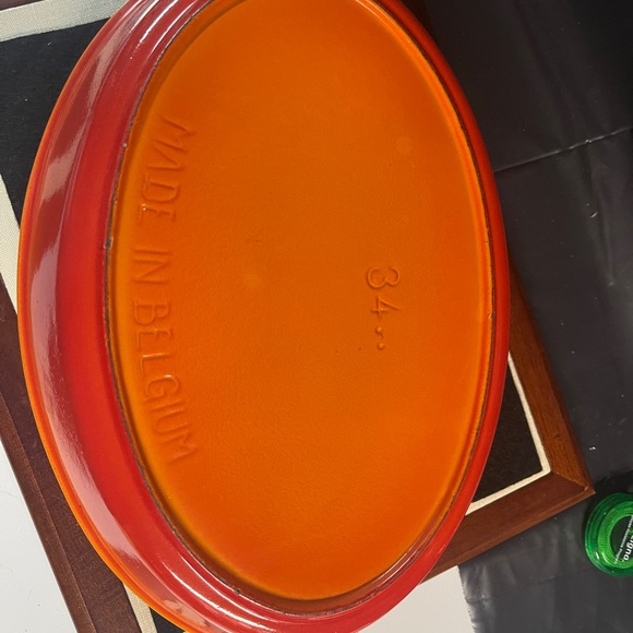 Julia Child’s DESCOWARE Cast Iron AU GRATIN BAKING DISH (#34) Belgium 2.5 qts - Picture 4 of 4